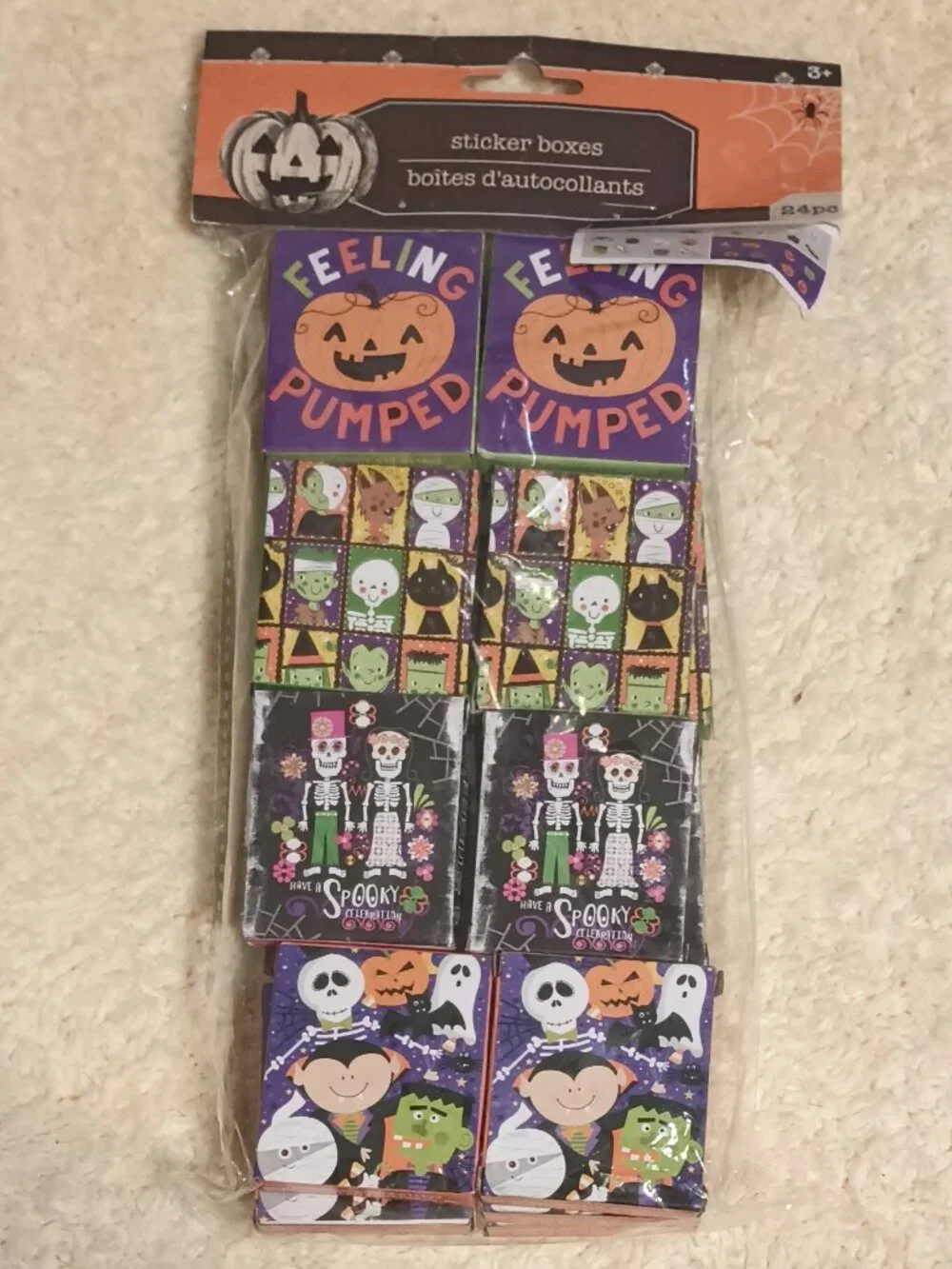 A Bundle of New Halloween Novelty Items for a Classroom Party (121 pieces)